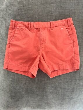 G1 Paper Twill 4” Short Women’s Size 8 Salmon Pink Coral Red Orange